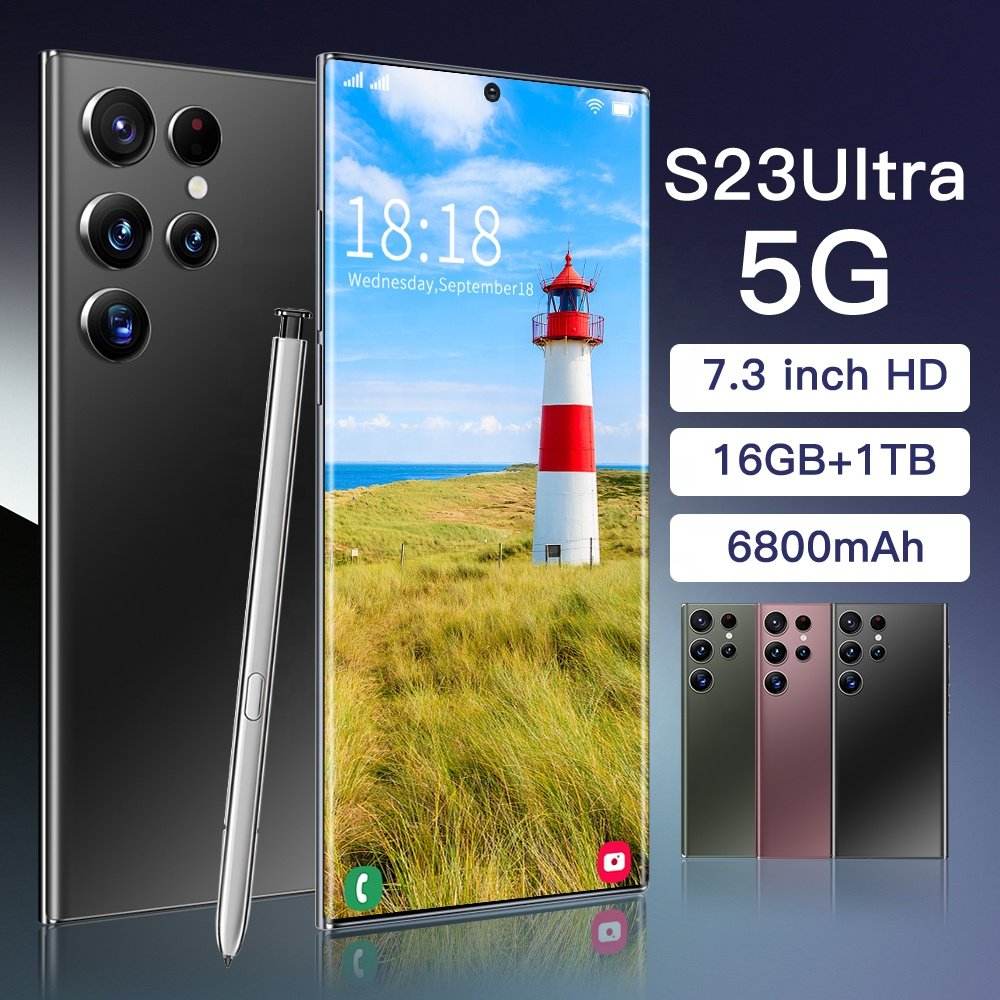 Global version original S23 Ultra 12GB+512GB Android mobile smartphone Support 4G 5G network Super endurance smart phones